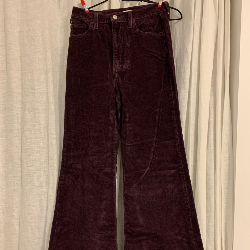 Levis Ribcage Cords - plum colored 28w/32L - Picture 3 of 11